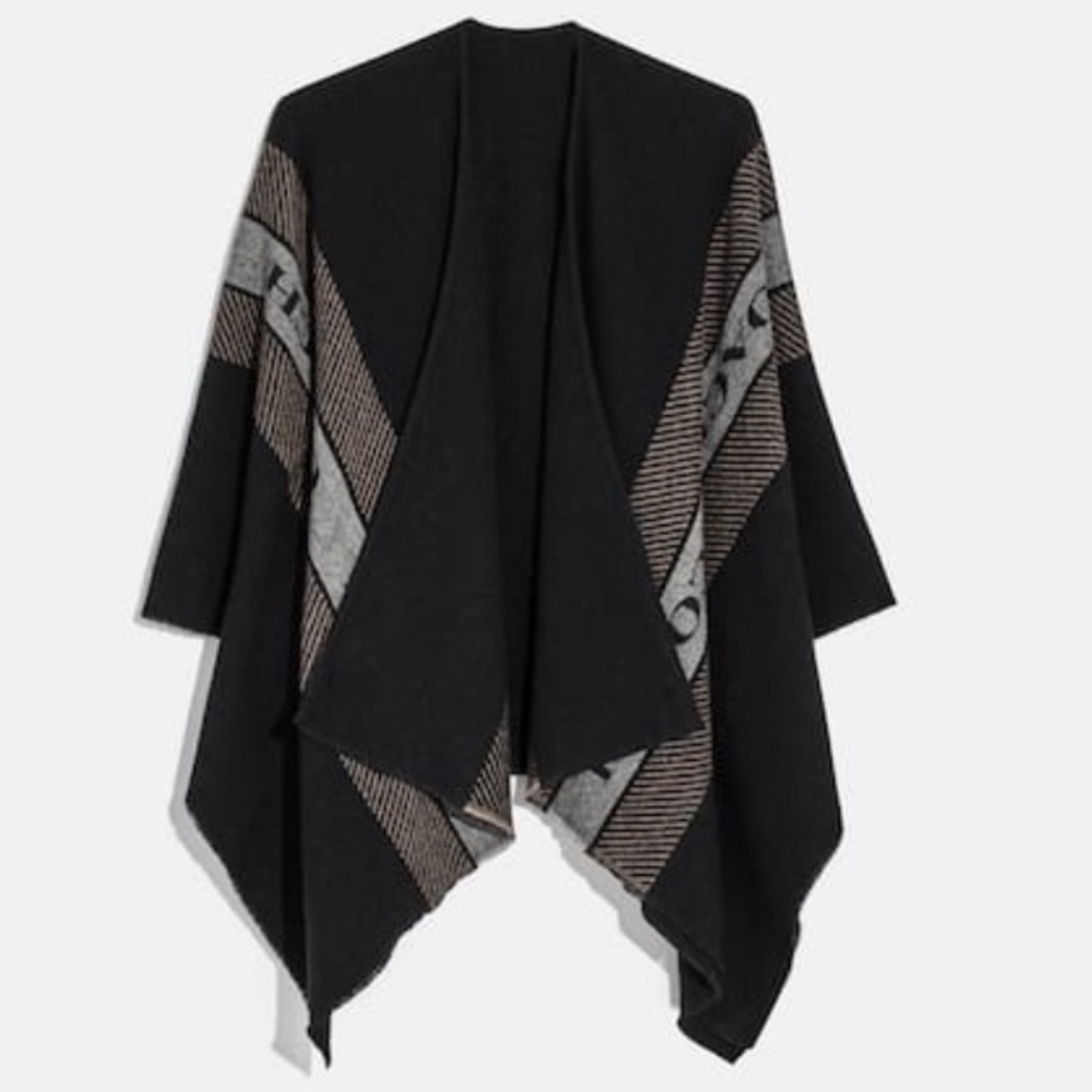 Coach Varsity Stripe Poncho